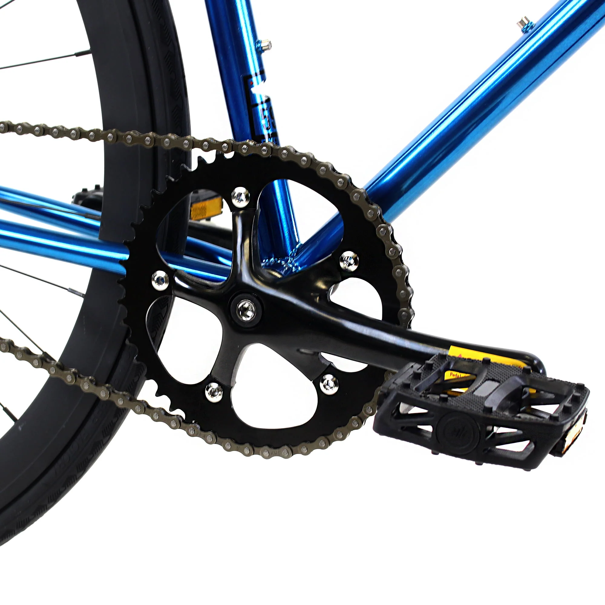 Golden Cycles Single Speed Fixed Gear Bike with Front & Rear Brakes