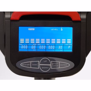 Sunny Health & Fitness Smart Recumbent Cross Trainer Elliptical Exercise Bike