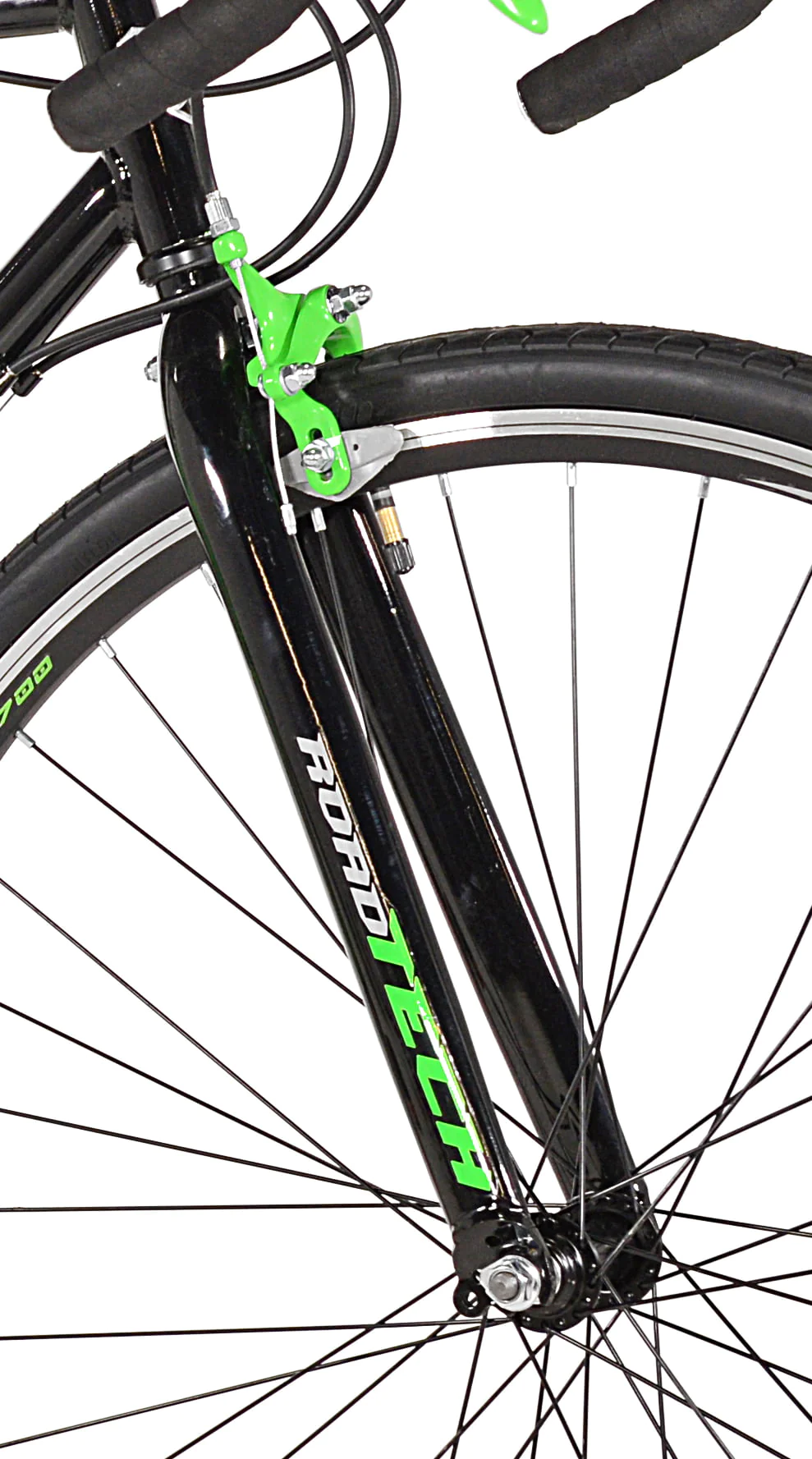 700c RoadTech Men's Bike, Black/Green