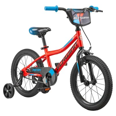 Schwinn Piston 16" Kids' Bike - Black/Blue/Red