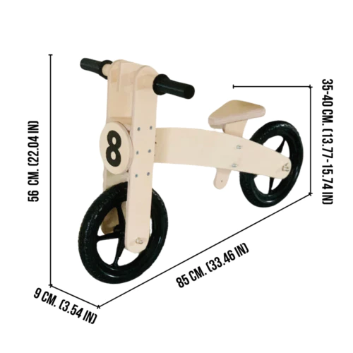 Baby Balance Bike made of plywood StrideStar