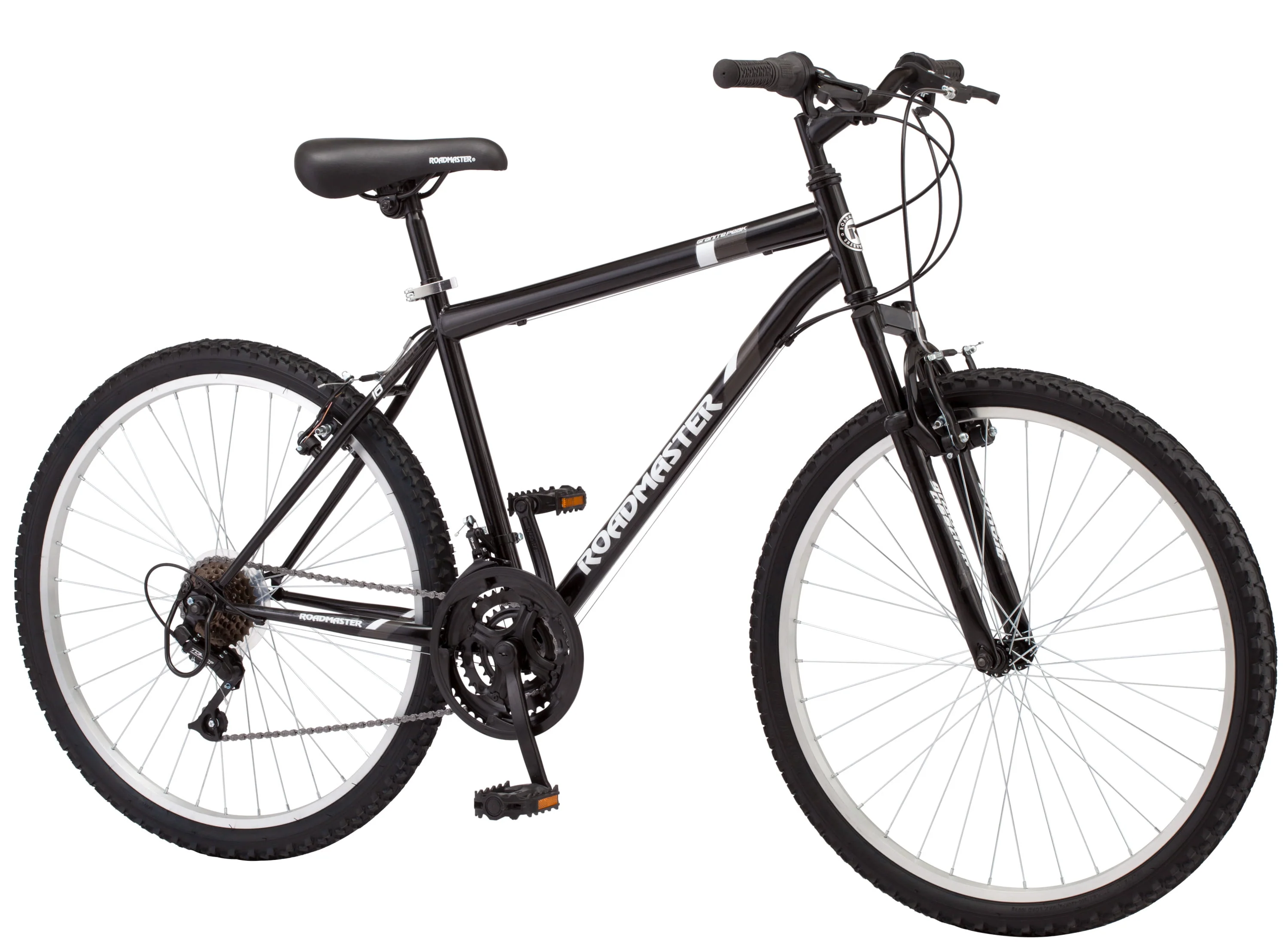 Granite Peak Men's Mountain Bike, 26-inch wheels, black