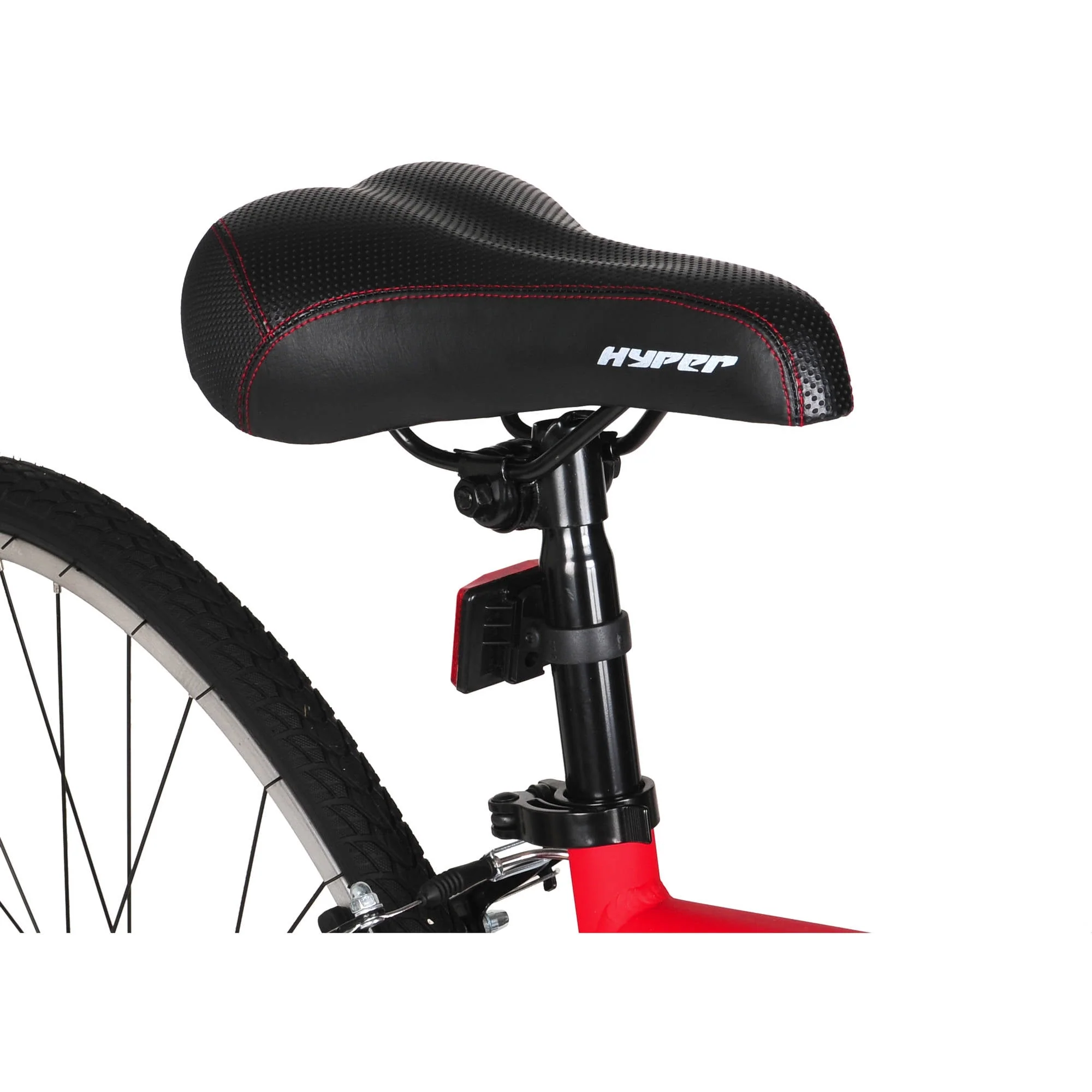 Bicycle 700c Men's Spin fit Hybrid Bike, Black and Red