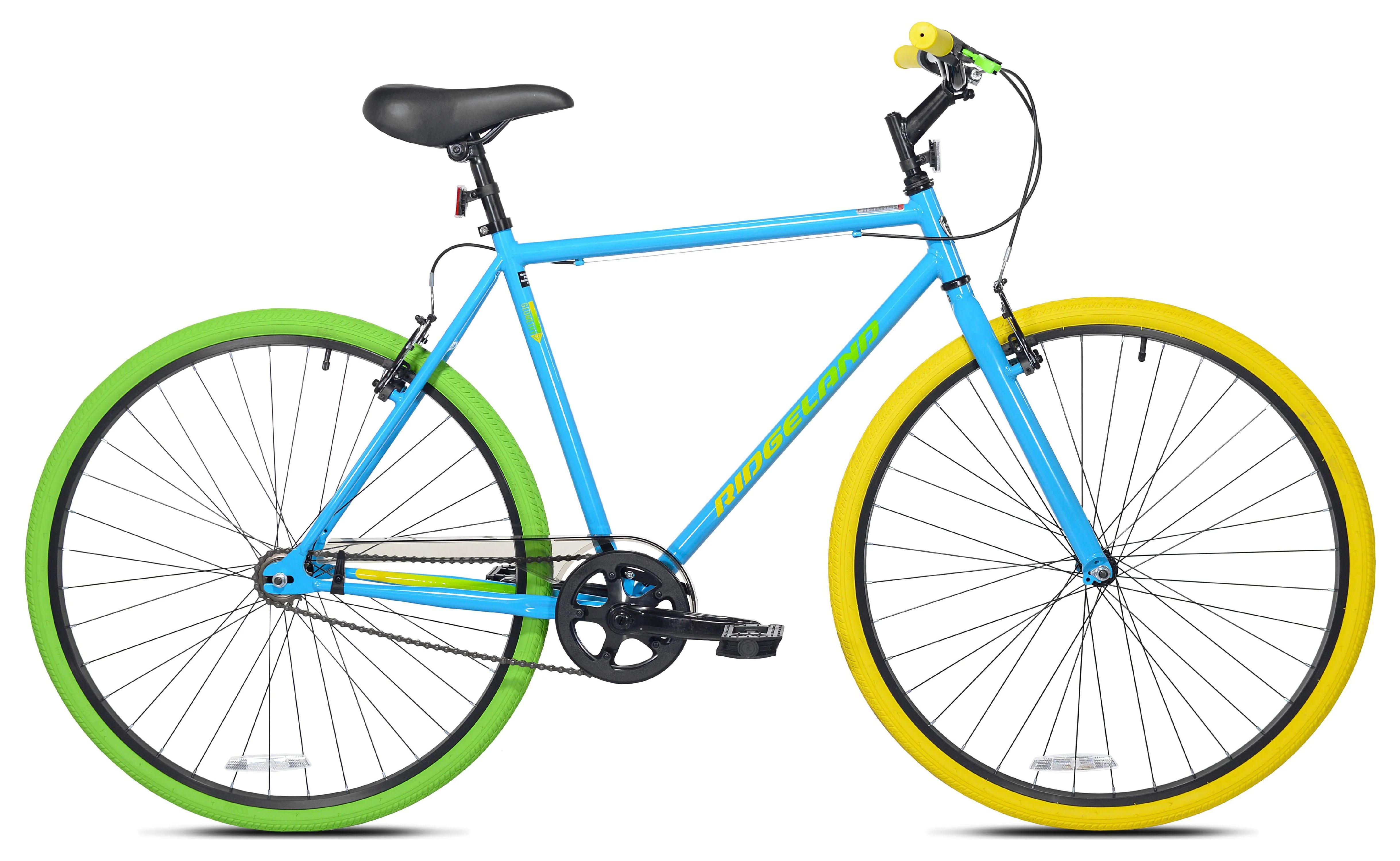 Kent 700C Men's Ridgeland Hybrid Bike, Blue/Green