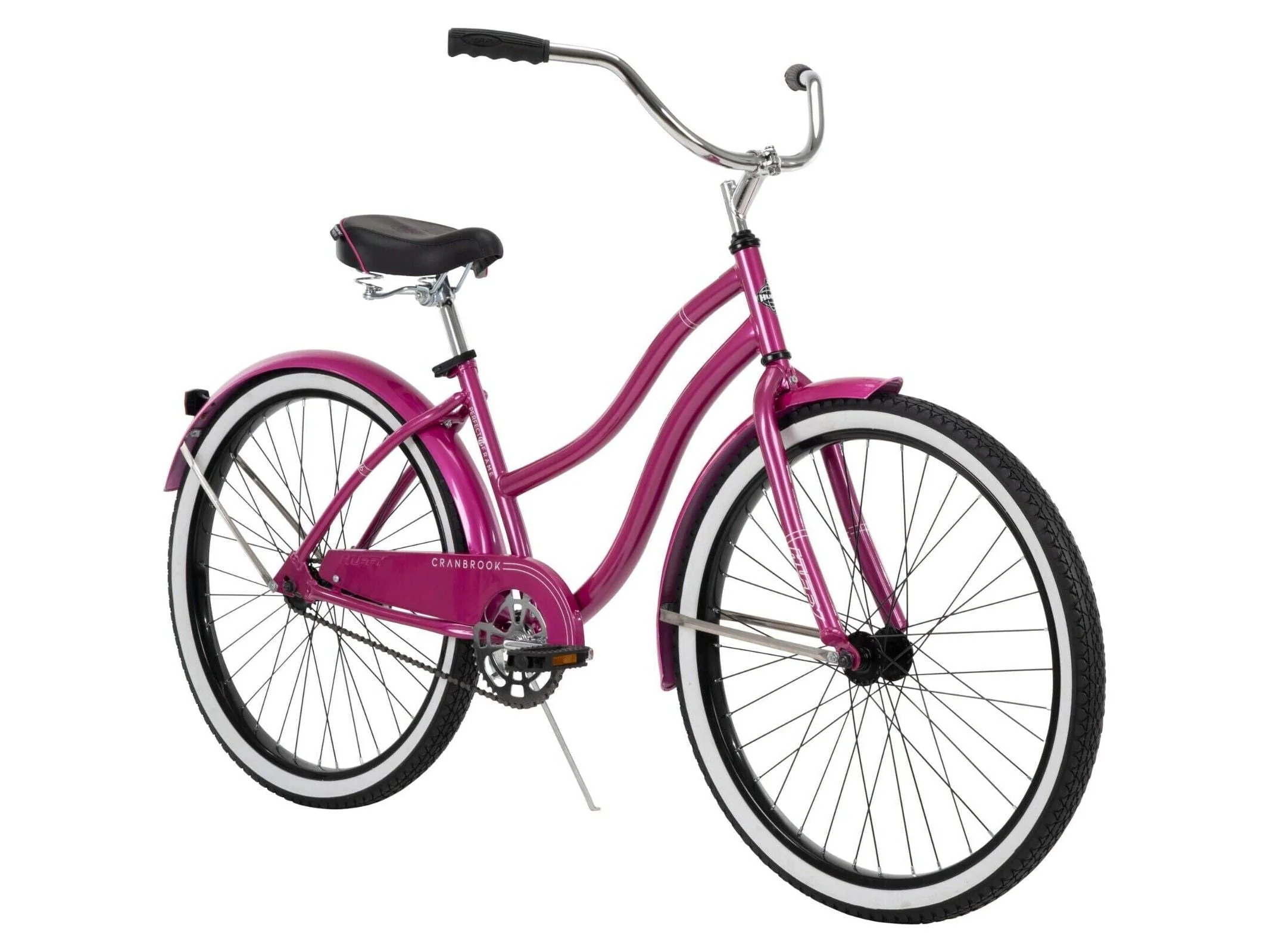 Huffy 26 In. Cranbrook Women's Beach Cruiser Bike, Pink, Bicycles