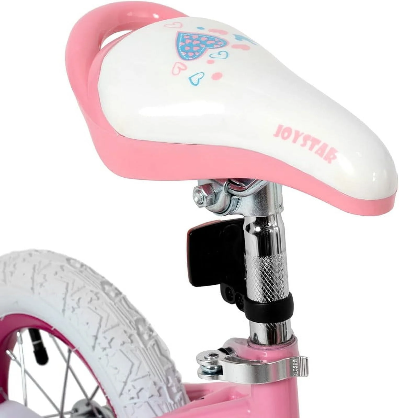 JOYSTAR Angel Girls Bike for Toddlers and Kids Ages 2-9 Years Old, 12 14 16 18 Inch Kids Bike with Training Wheels & Basket, 18 in Girl Bicycle with Handbrake & Kickstand