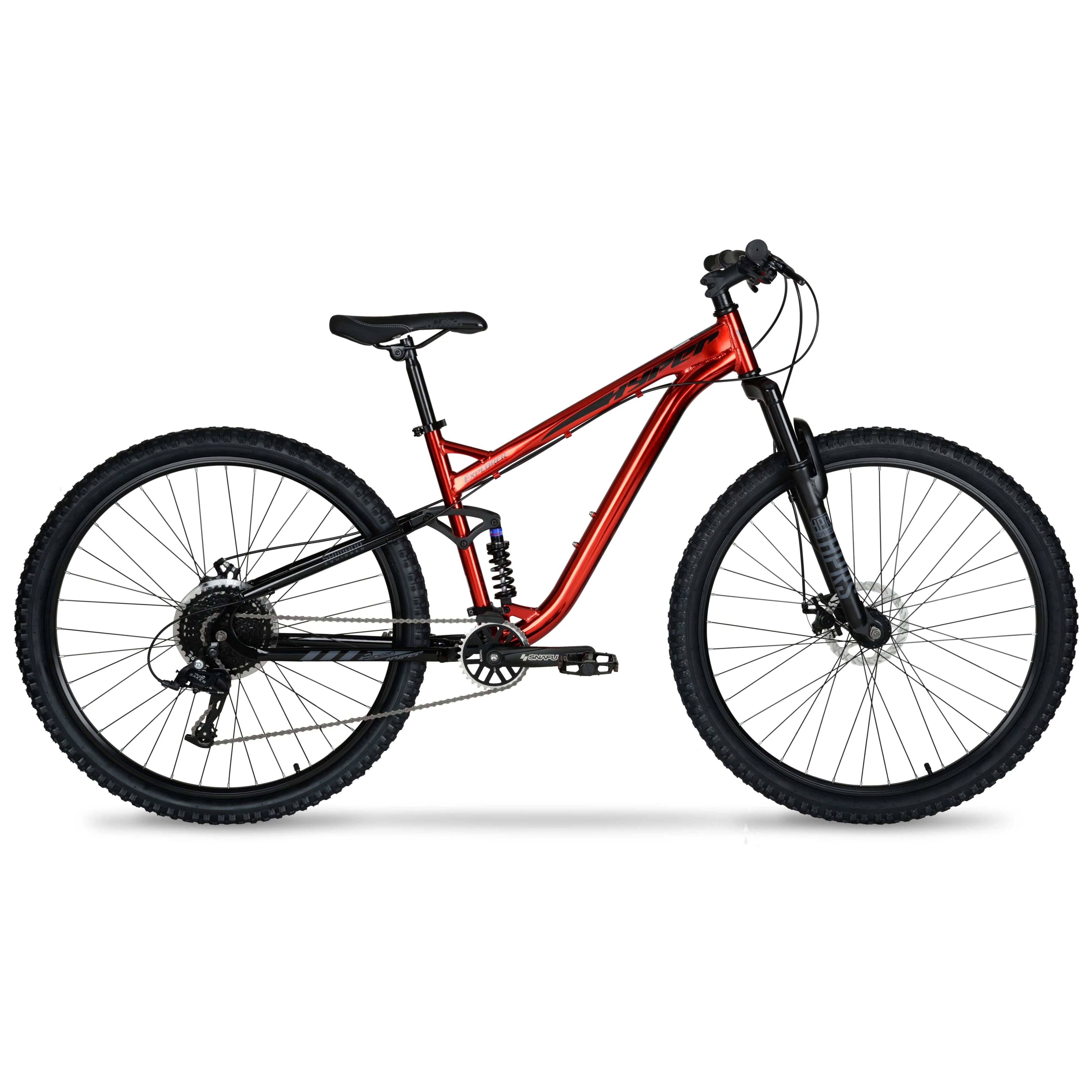 Bicycle Men's 29 In. Explorer Dual Suspension Mountain Bike, Red