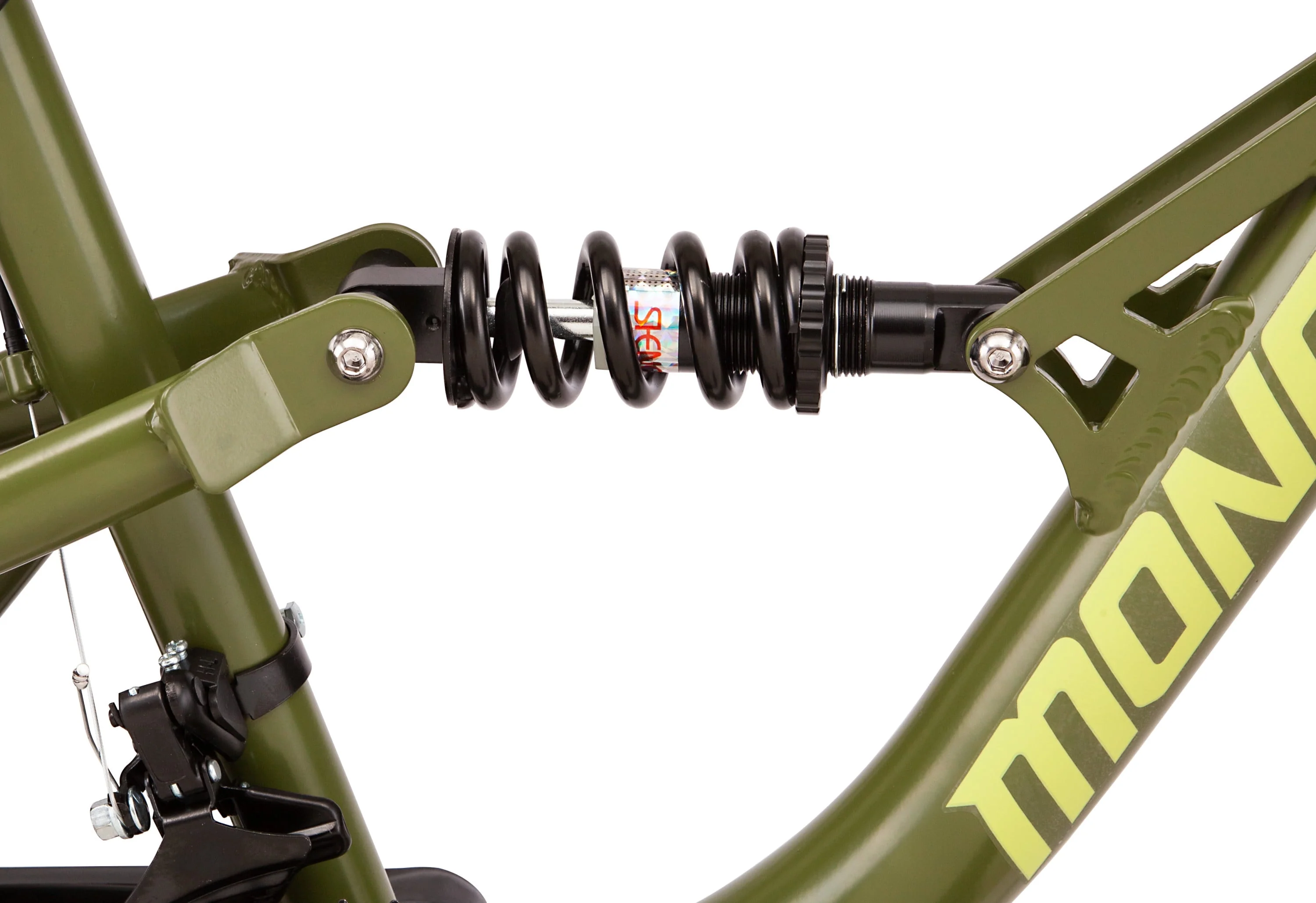 Bash Suspension mountain bike, 21 speeds, 26-inch wheels, green