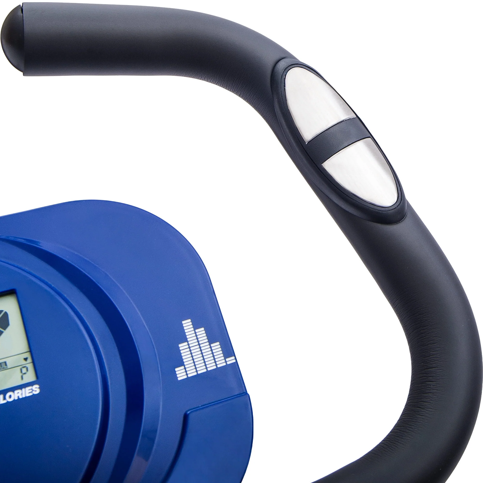 Clearance! Folding Exercise Bike, Fitness Upright and Recumbent X-Bike with 10-Level Adjustable Resistance, Arm Bands and Backrest, 350lb Weight Capacity, Blue