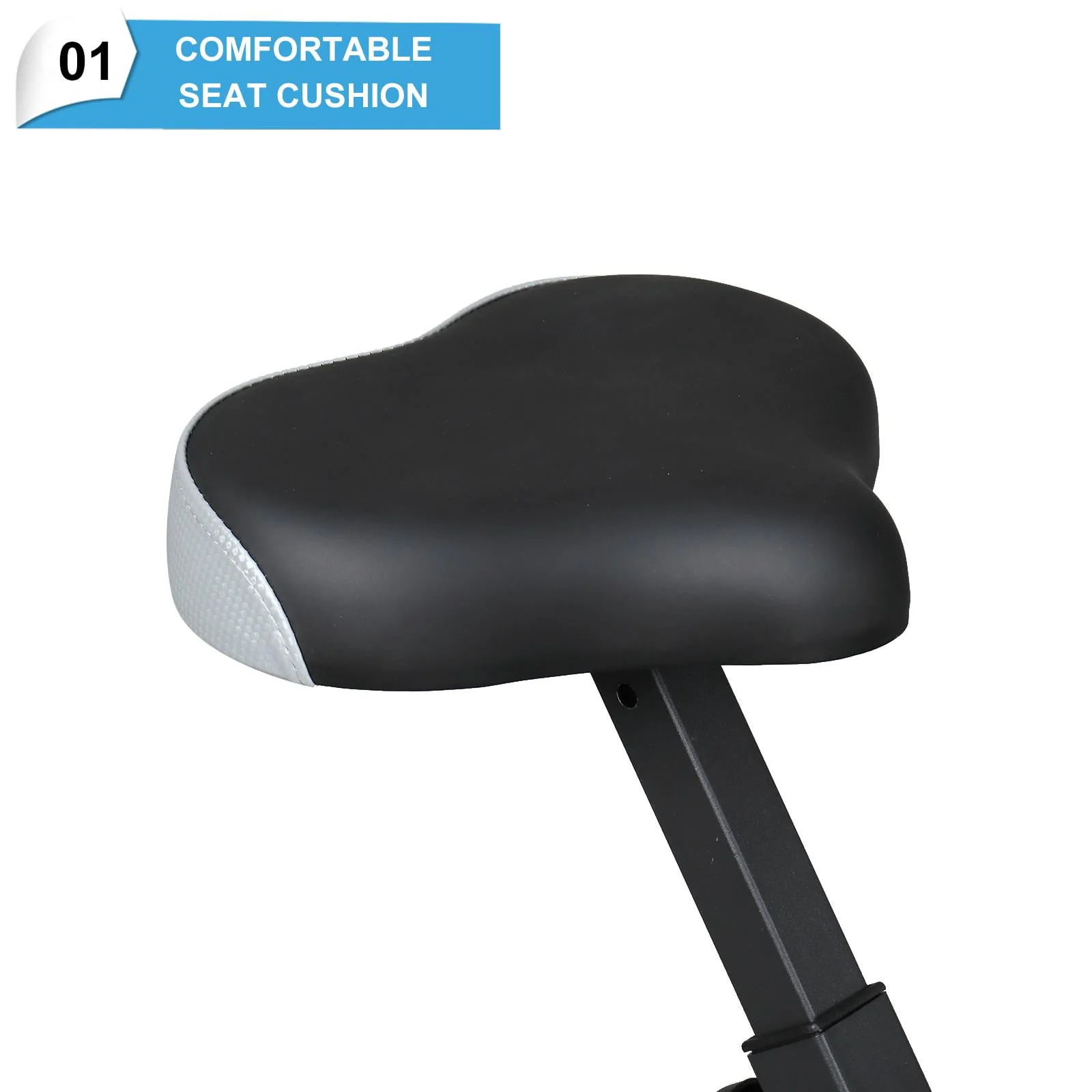 UBesGoo Folding Upright Exercise Bike, with Adjustable Resistance, 220 lb Maximum Weight