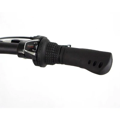 ZiZZO Via 7-Speed Aluminum 20" Folding Bike - Black