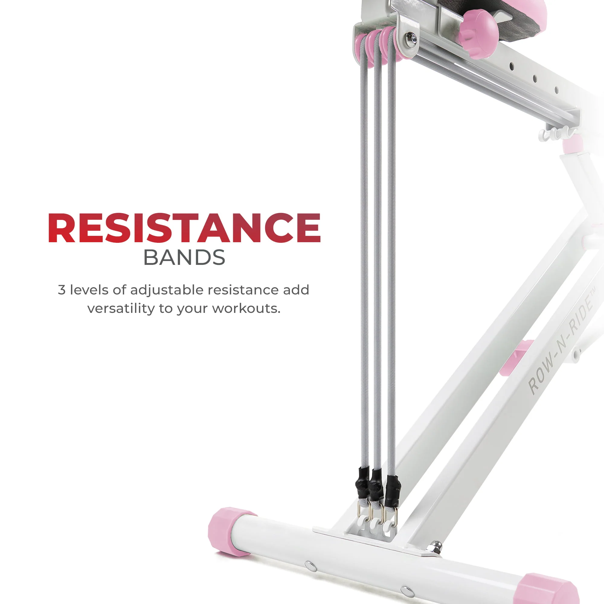 Sunny Health & Fitness Upright Row-N-Ride® Exerciser in Pink - P2100