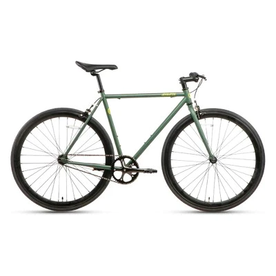AVASTA BA9002WF-10 700C 58 Inch Single Speed Loop Fixed Gear Urban Commuter Fixie Bike with High-TEN Steel Frame for Adults 5' 11