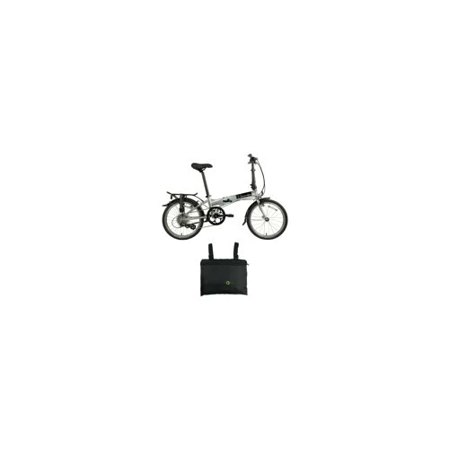 Dahon Mariner D8 Folding Bike (Brushed) with Dahon  Foldable Carry Bag