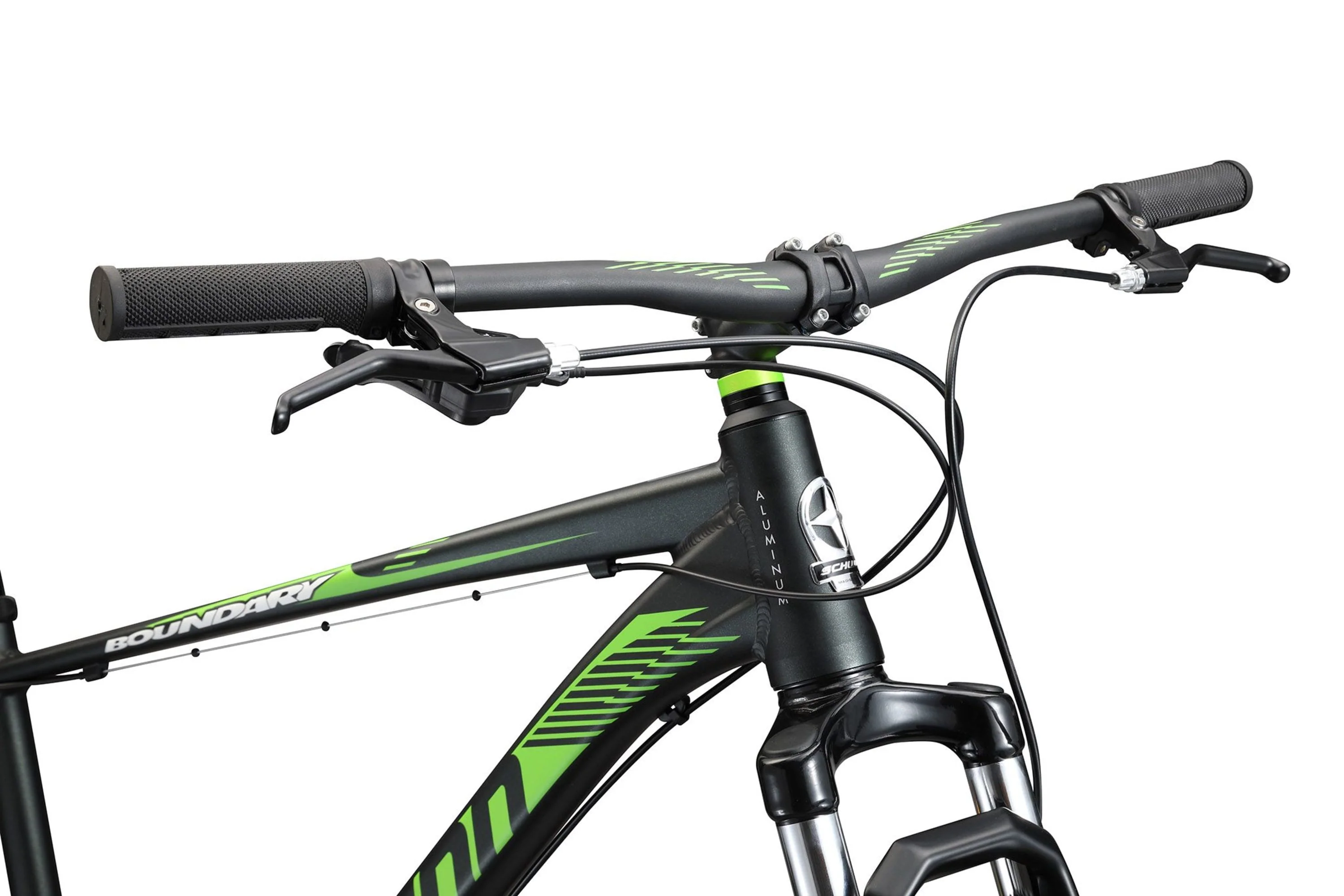 29-in. Boundary Mens Mountain Bike, Black and Green