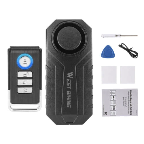 AntiTheft High Visibility Alarm Wireless Bike E-Bike Movement Sensing Alarm U8H2