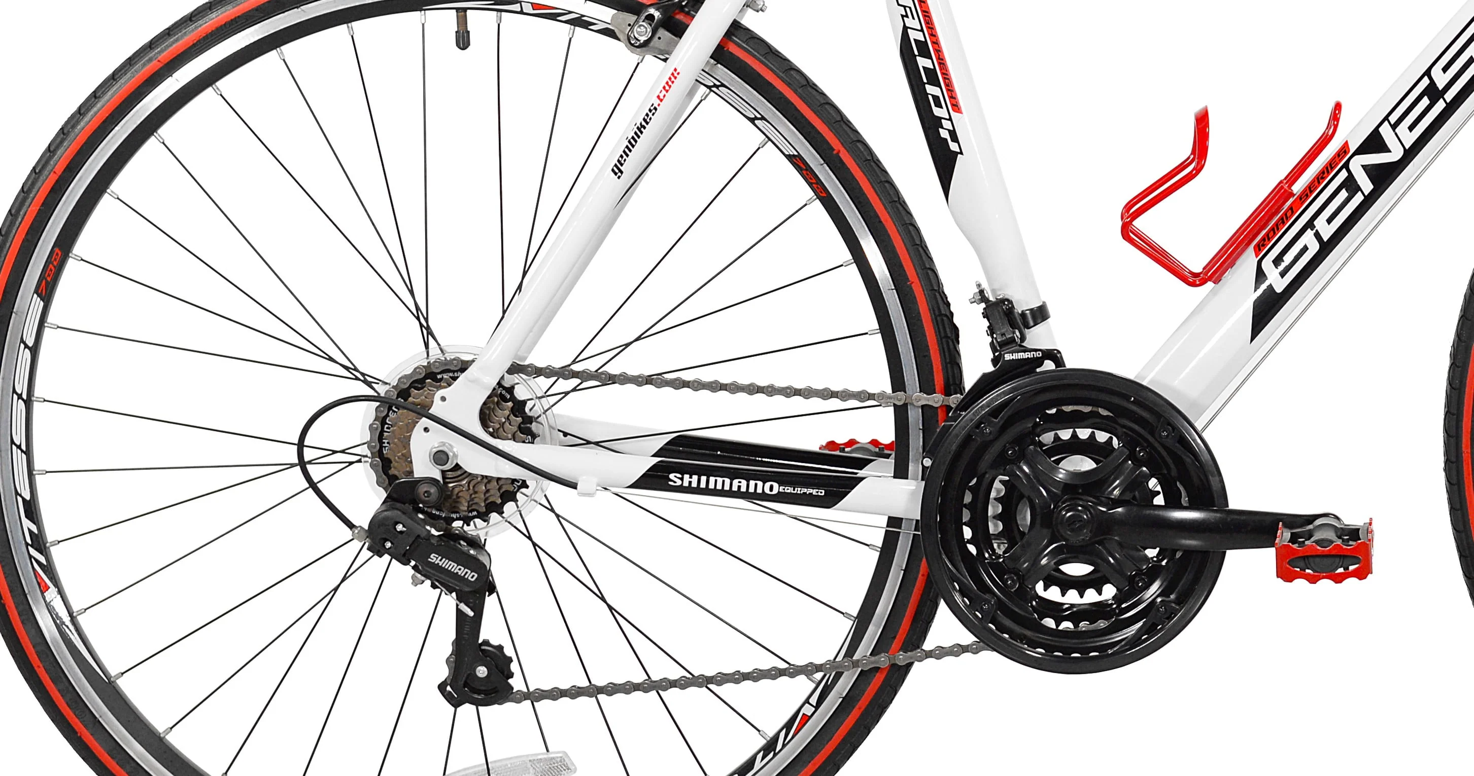 Genesis 700c Saber Men's Road Bike, Medium, White