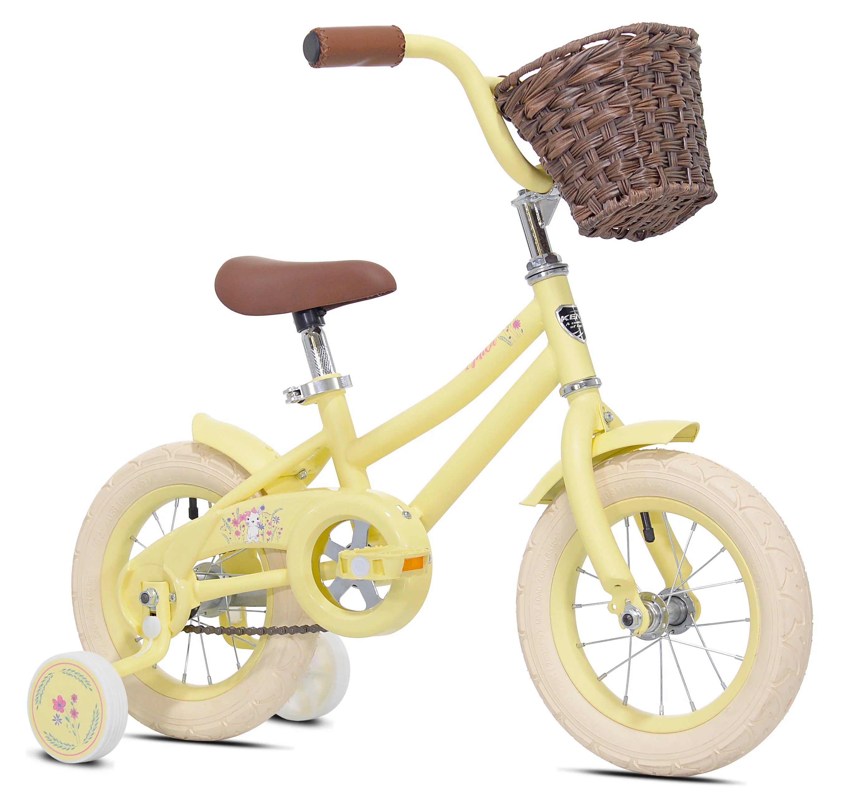 Bicycle 12-inch Girls Mila Child Bicycle, Yellow