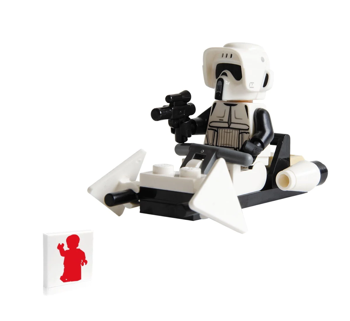 LEGO Star Wars The Mandalorian Minifigure - Imperial Scout Trooper with Blaster and Speeder Bike 75292