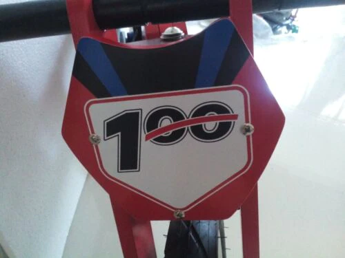 Neil Hodgson WSB balance bike number 100 Very RARE boxed