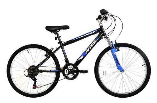 Dallingridge Arrow BikeMTB Kids Hardtail Mountain Bike 24" Wheel Black Blue