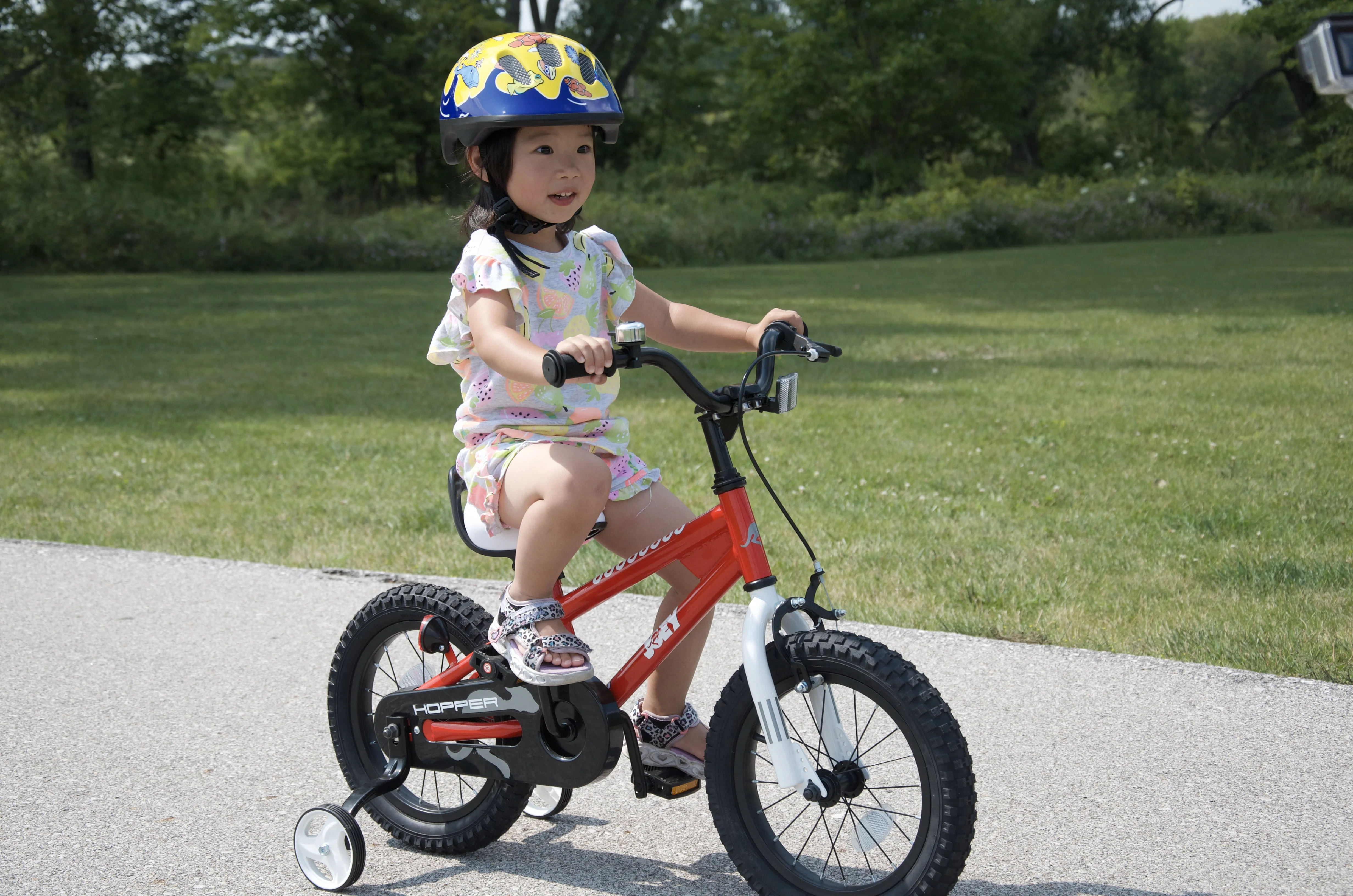 Joey Hopper 18 Inch Easy Assembly Kid's Bicycle, Bell Included, Red