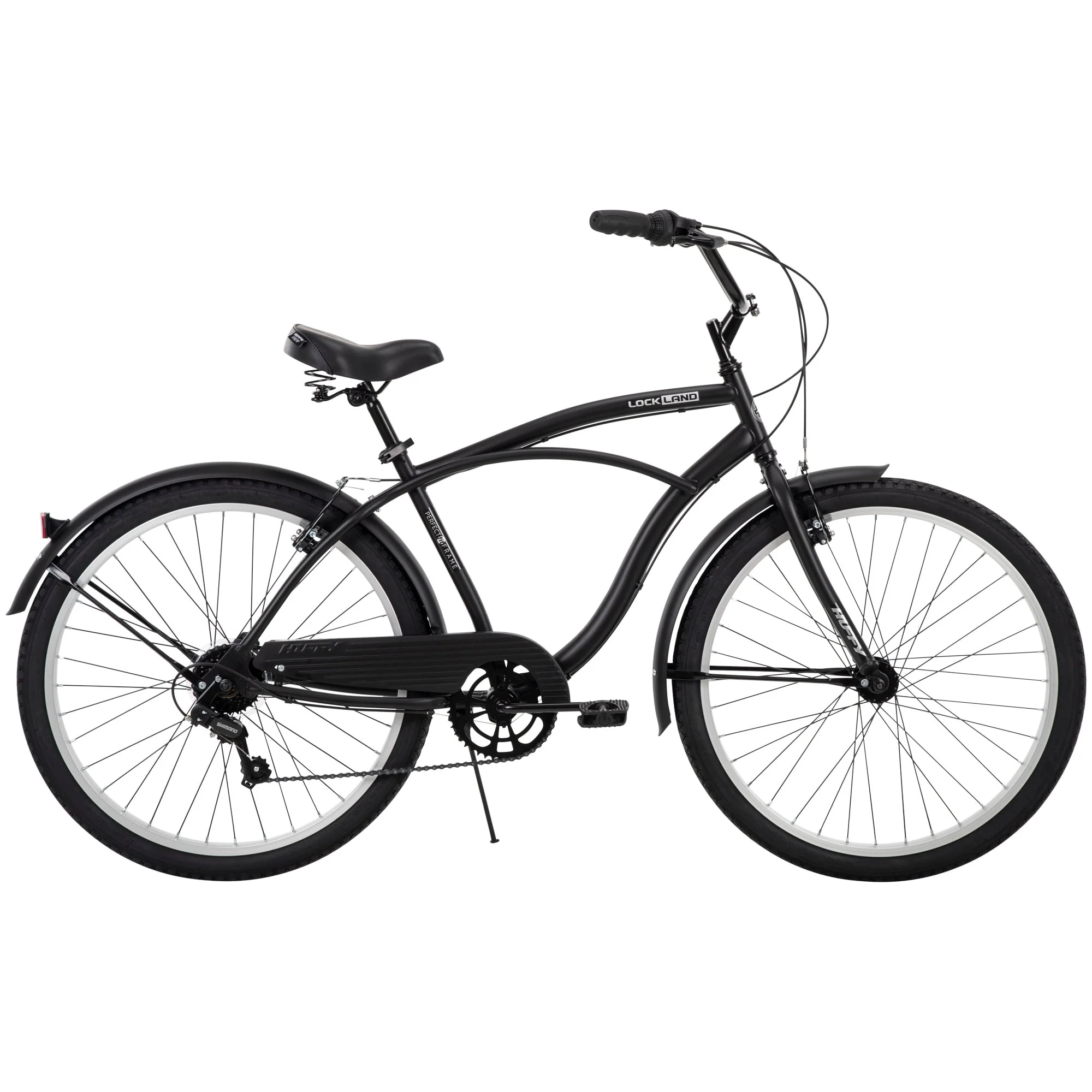 Lockland 26-inch 7-speed Cruiser Bike for Men, Black