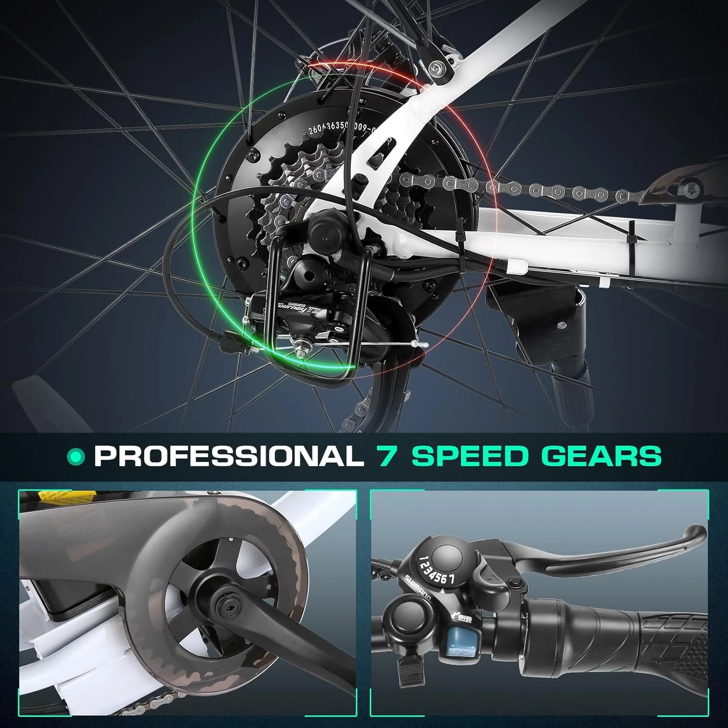 Vivi Electric Bike for Adults 26