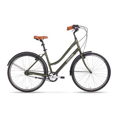 HEAD Groove 700c Belt Drive City Bike, Small, Moss Green