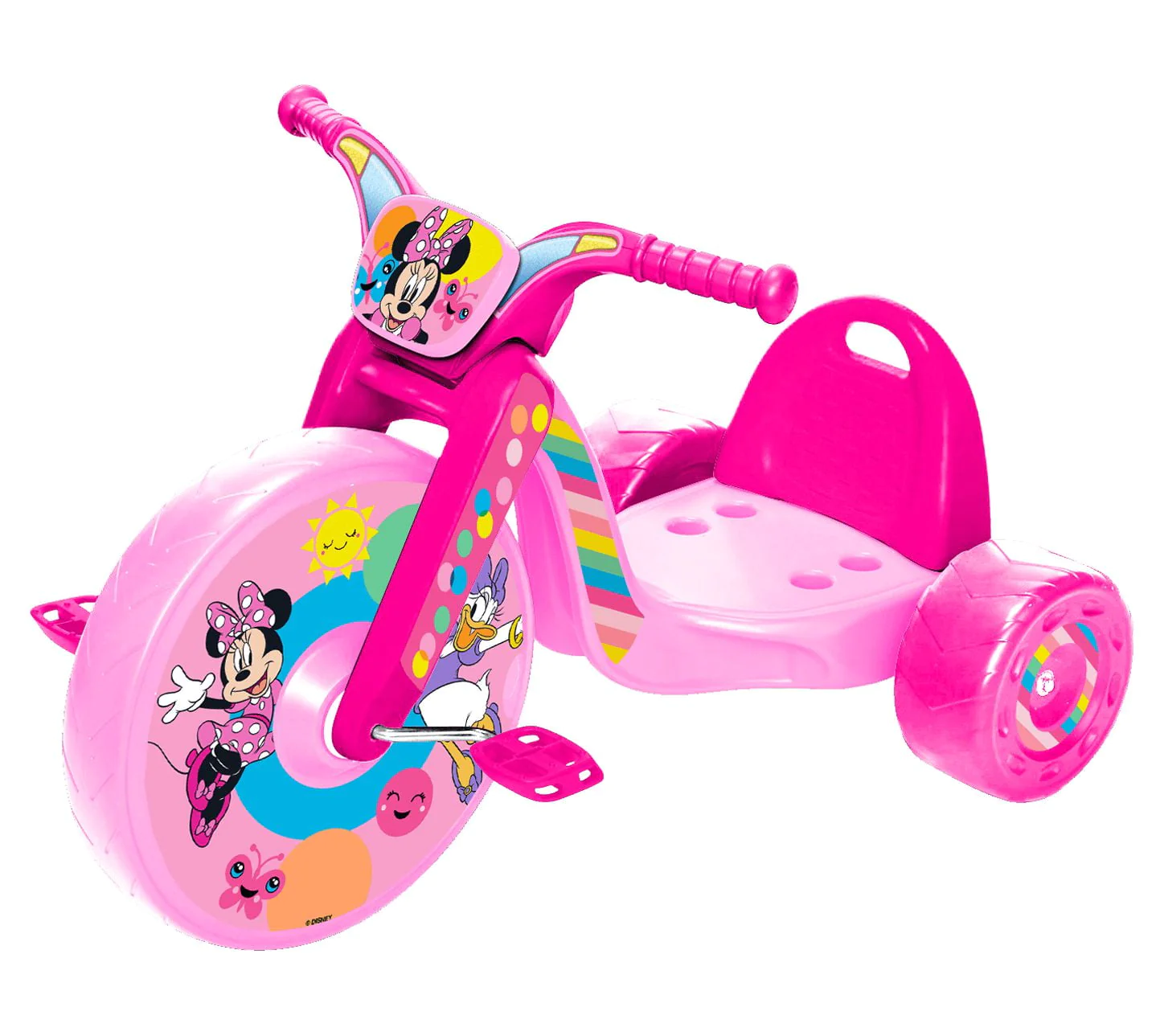 Disney Minnie Mouse 15 inch Fly Wheels Cruiser Ride on Trike with Light on Big Wheel