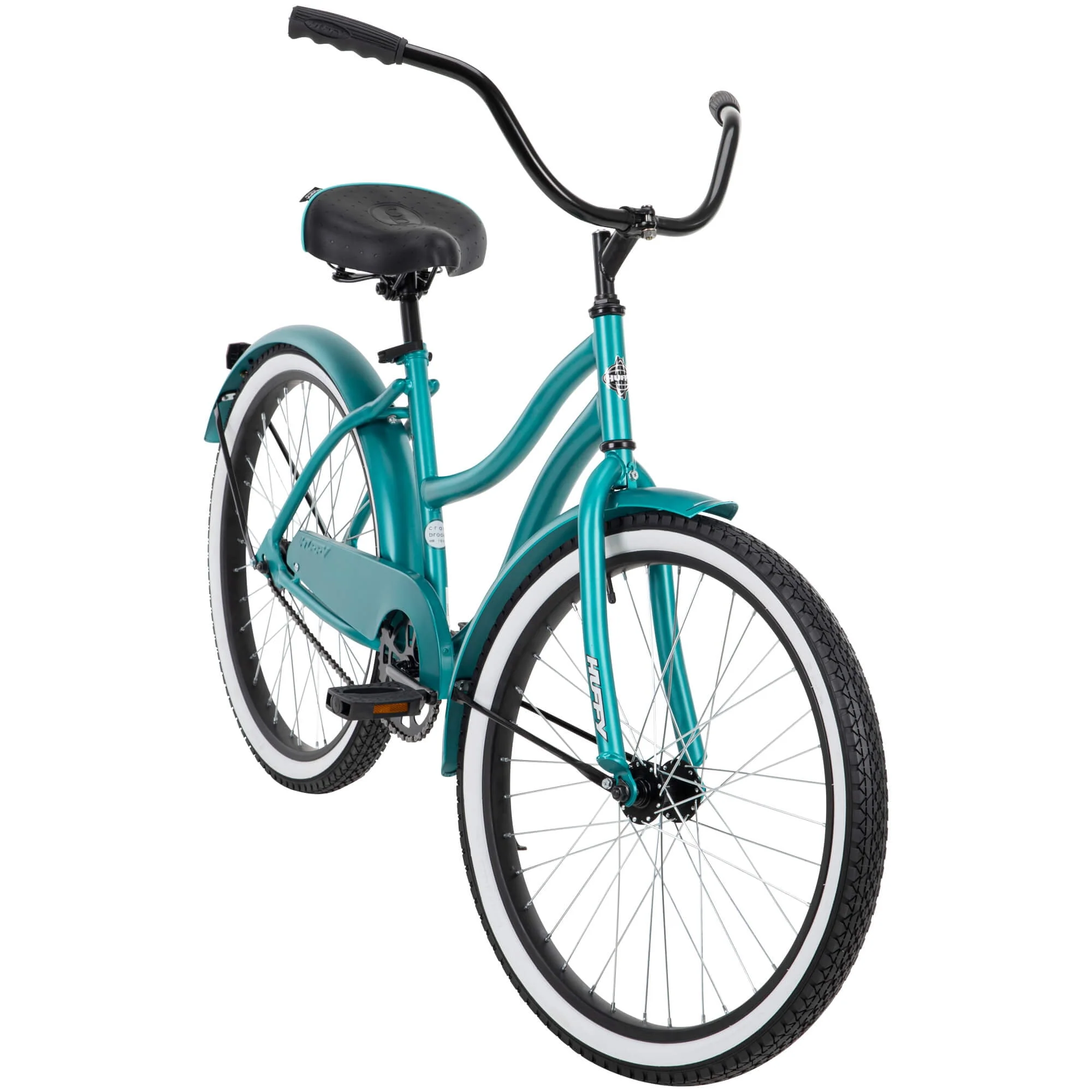 24” Cranbrook Girls Beach Cruiser Bike for Women, Emerald Green