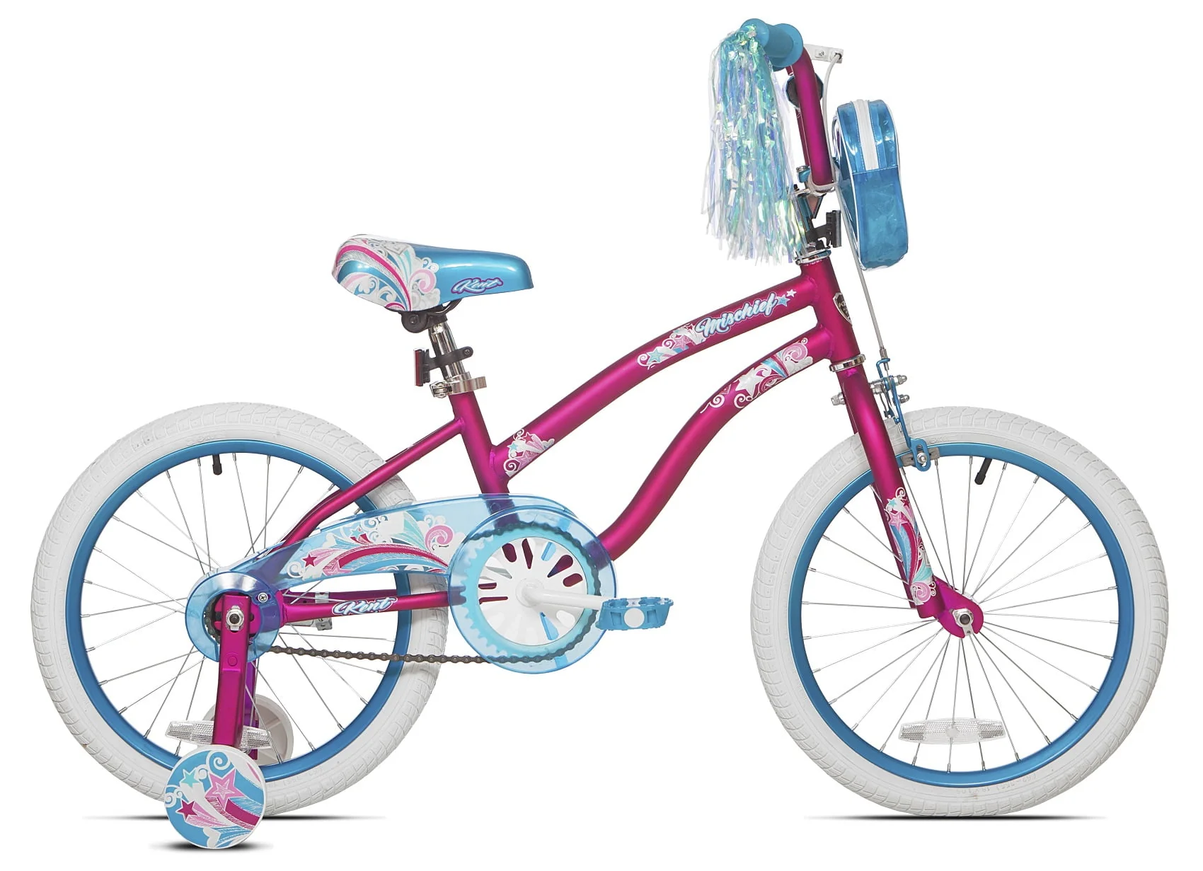 18 In. Mischief Girl's Bike, Pink and Blue