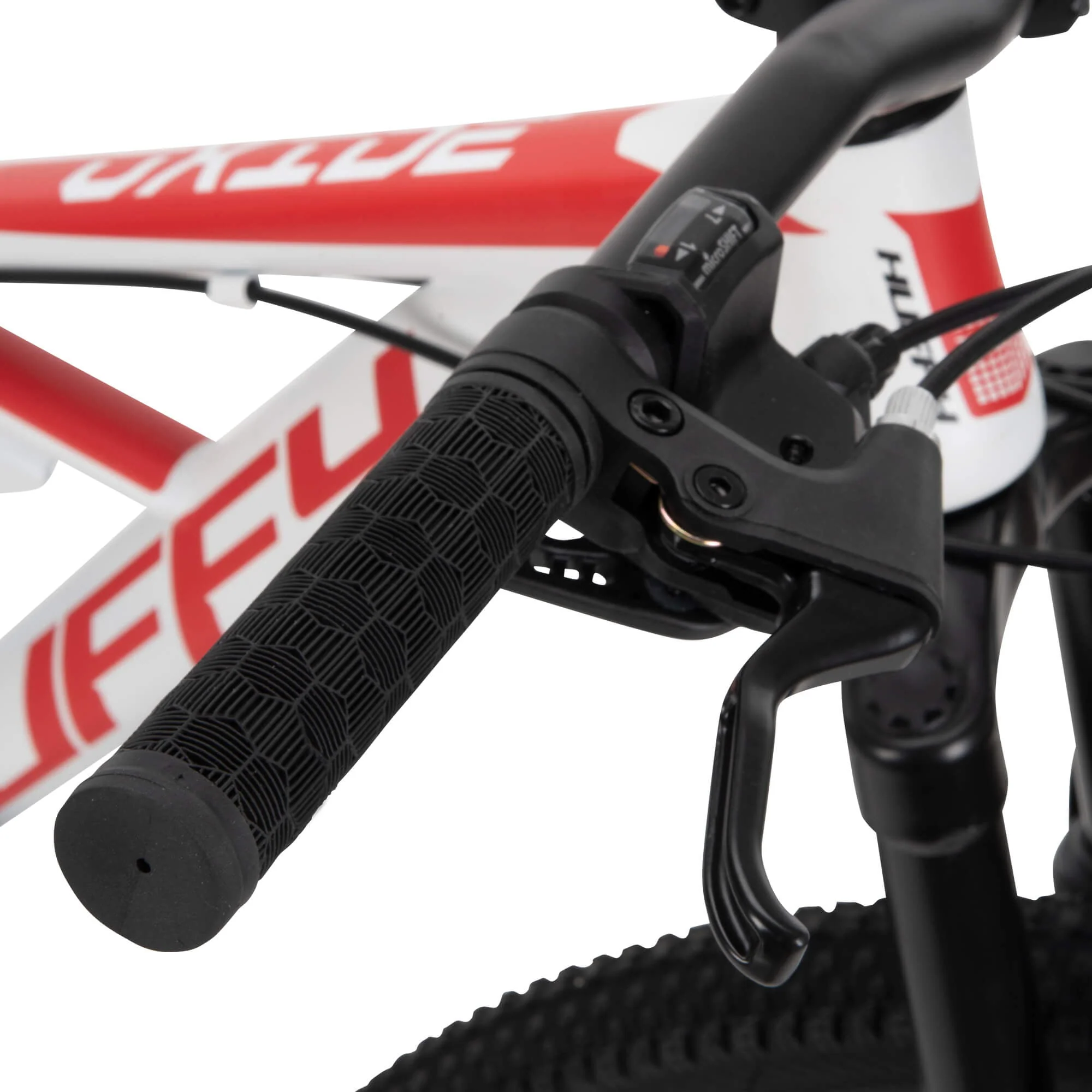 27.5 Inch Oxide Mens Mountain Bike, White - Dual Suspension 21-Speed