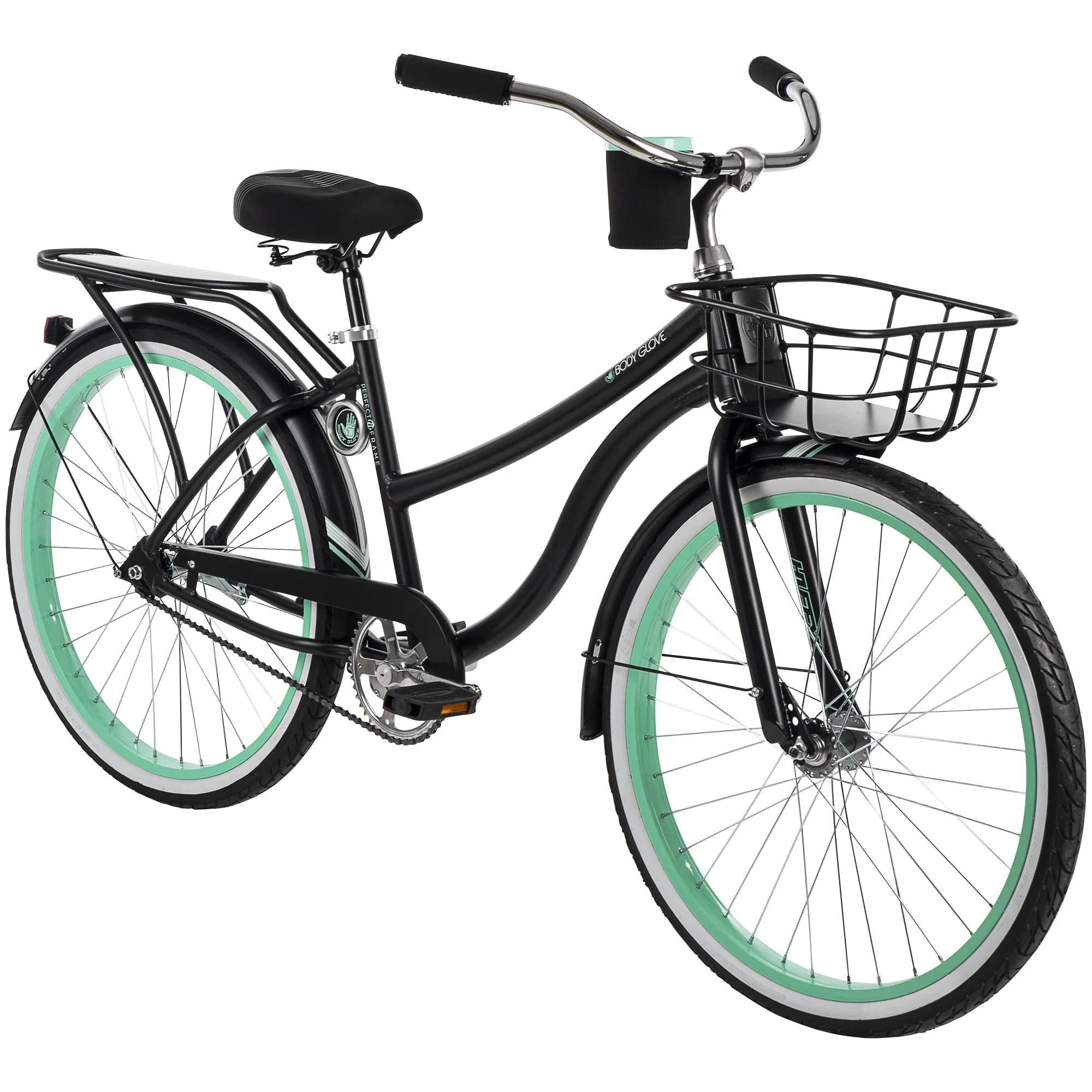 Glove 26-inch Aluminum Cruiser Bike for Women, Black, by Huffy