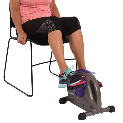 Mini Exercise Bike with Smooth Pedal System, Purple with Smart Workout App, No Subscription Required
