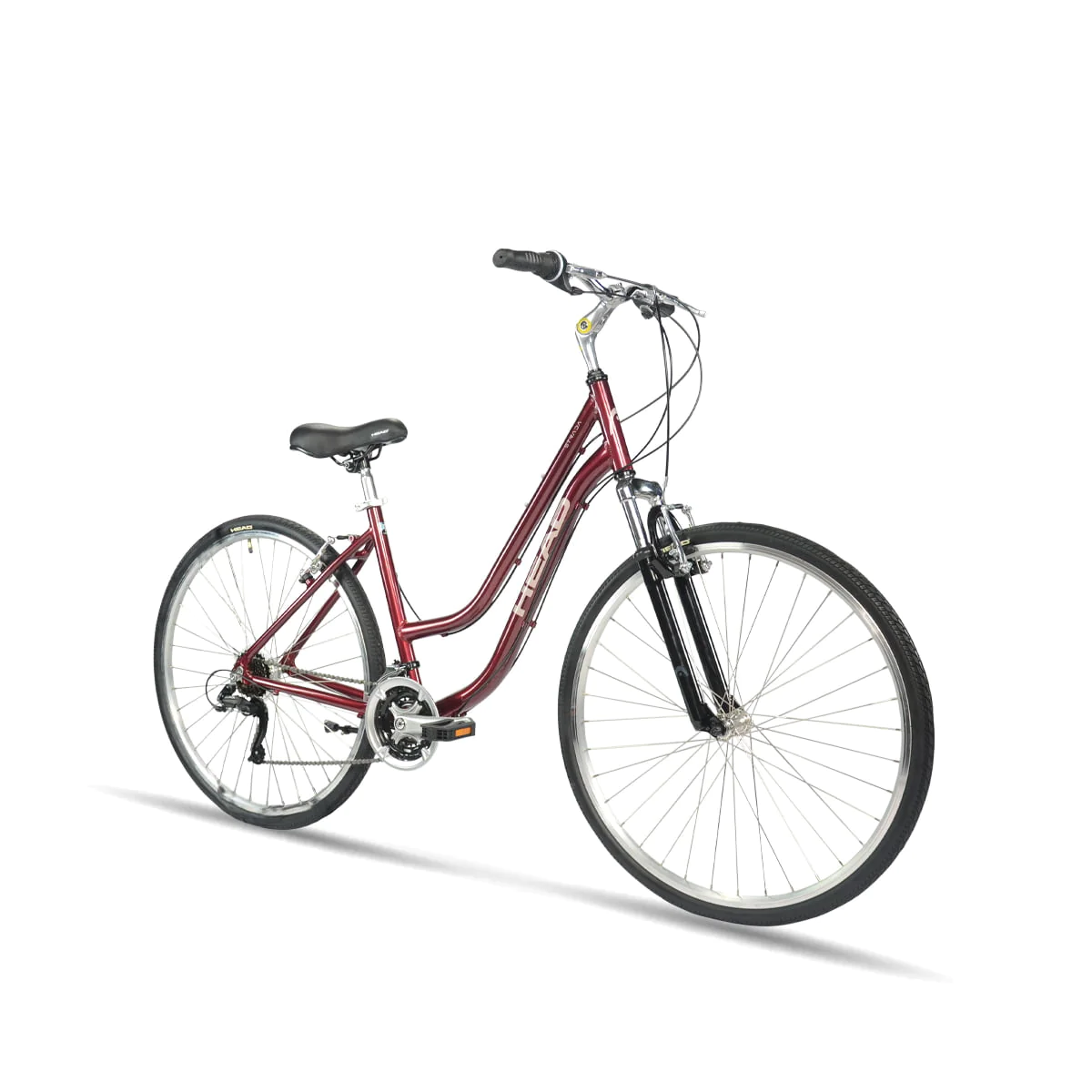 HEAD Strada Microshift Comfort Bike, 700c, X-Small, Maroon