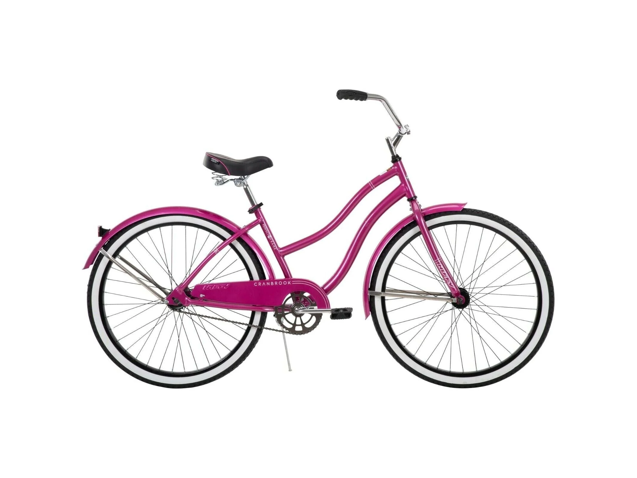 Huffy 26 In. Cranbrook Women's Beach Cruiser Bike, Pink, Bicycles