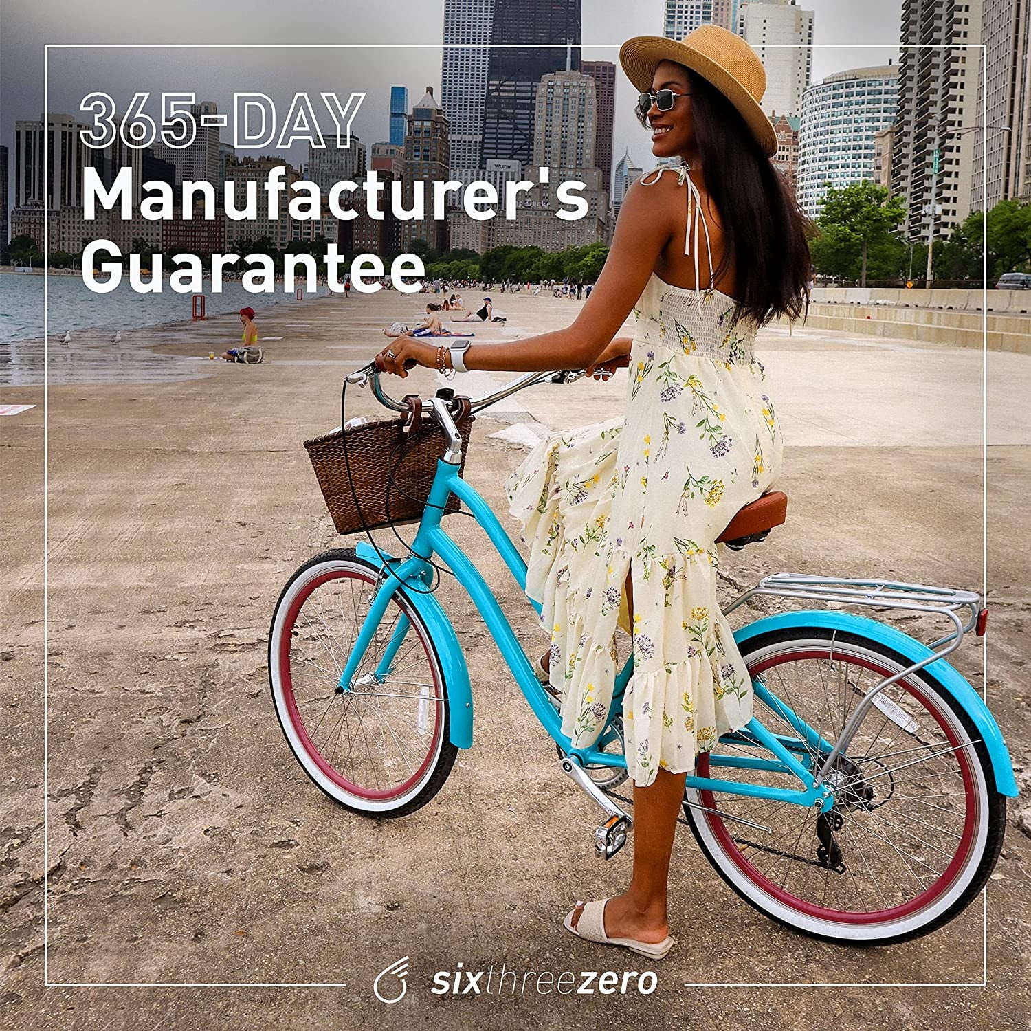 sixthreezero EVRYjourney Women's 7-Speed Step-Through Hybrid Cruiser Bicycle, 26