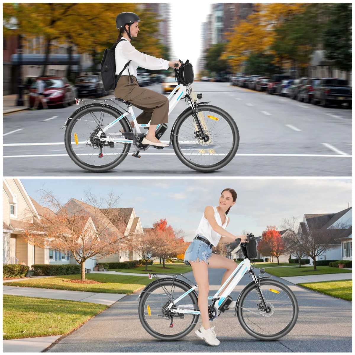 Elifine 500W Electric Bike for Adults, 26