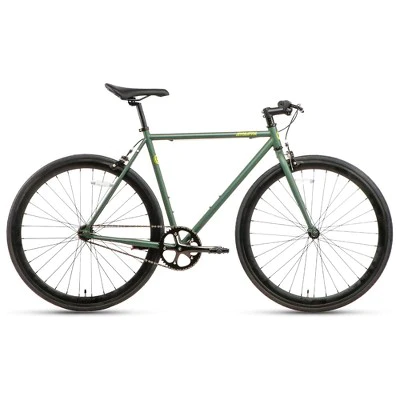 AVASTA BA9002WF-6 700C 50 Inch Single Speed Loop Fixed Gear Urban Commuter Fixie Bike with High-TEN Steel Frame for Adults 5' 1