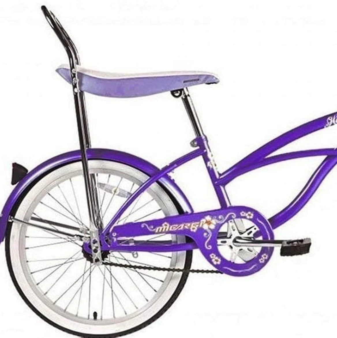 Wonder Wheels 20 In. Beach Cruiser Lowrider Coaster Brake Single Speed Bicycle, Bike With Banana Seat Stainless Steel Spokes One Piece Crank Alloy Rims 36 H - Red