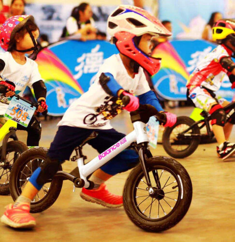 Balance Bike Plus Bicycle Kid Toddler Metal Two Wheel Suspension Racing 2-6 Age