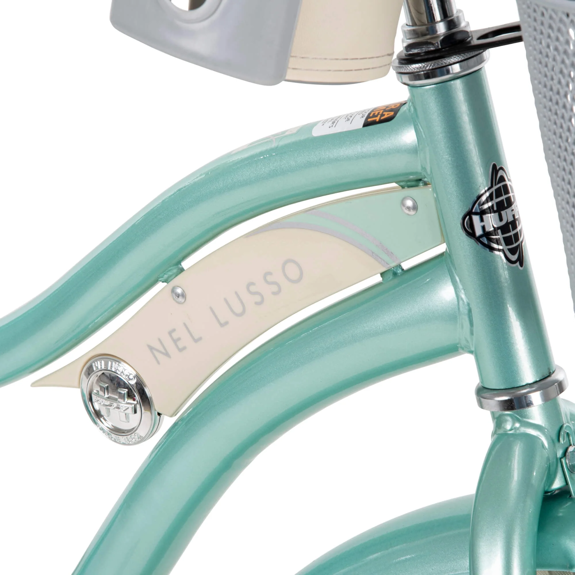 26 In. Nel Lusso Women's Classic Beach Cruiser Bike, Mint Green