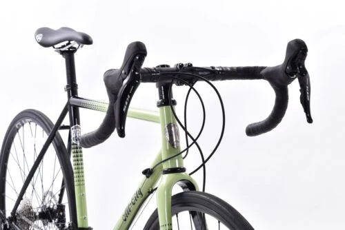 USED All-City Zig Zag 105 Steel Disc Road Bike Honeydew Bling 52cm