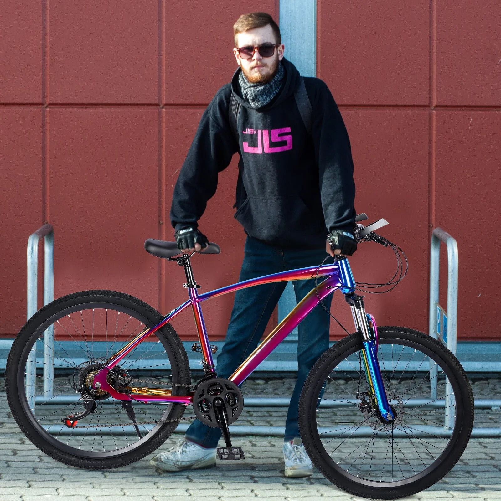 27.5 Inch Full Suspension Road Bike 21 Speed Dual Disc Brakes,Ship from USA