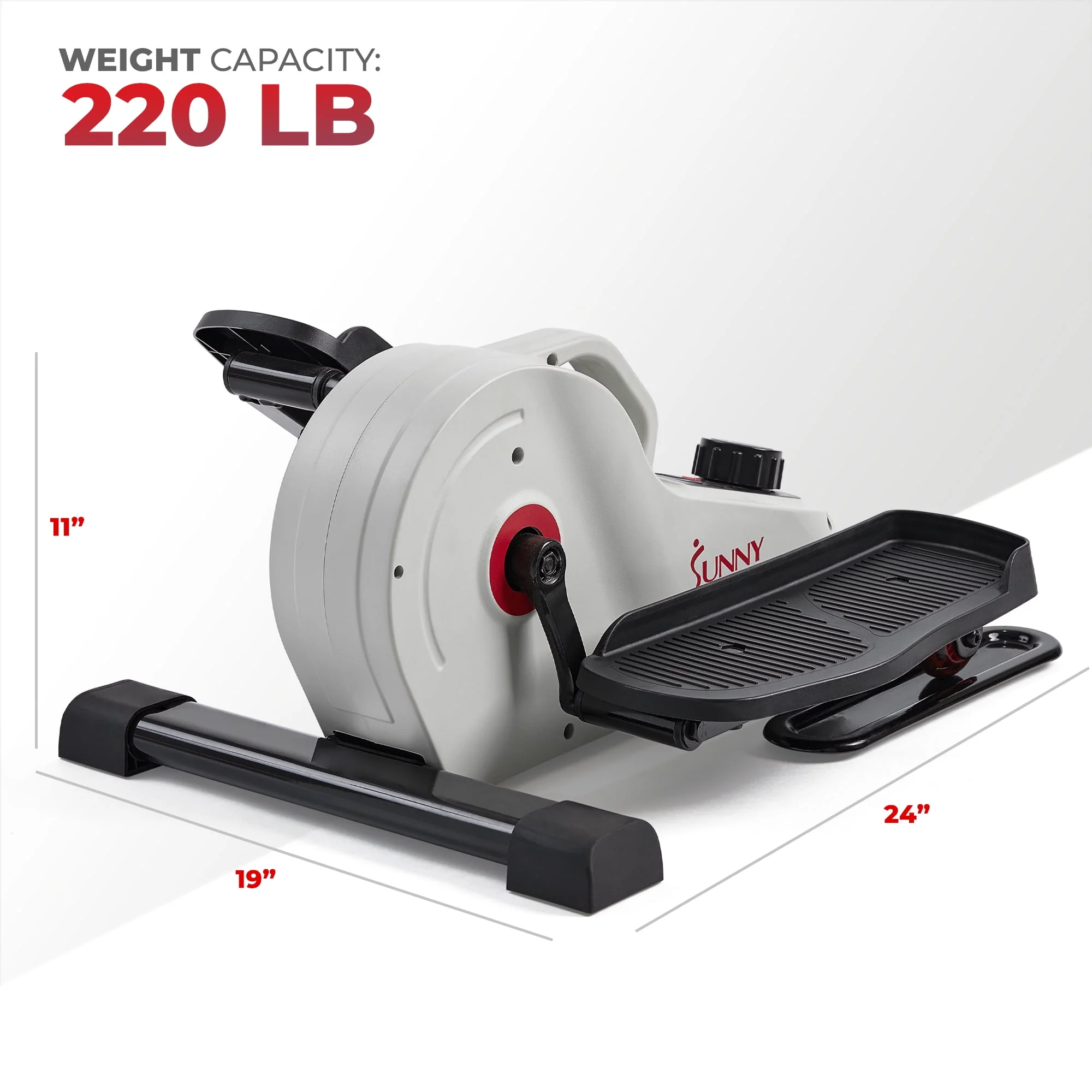 Sunny Health & Fitness Magnetic Under Desk Elliptical Peddler Exerciser - SF-E3872