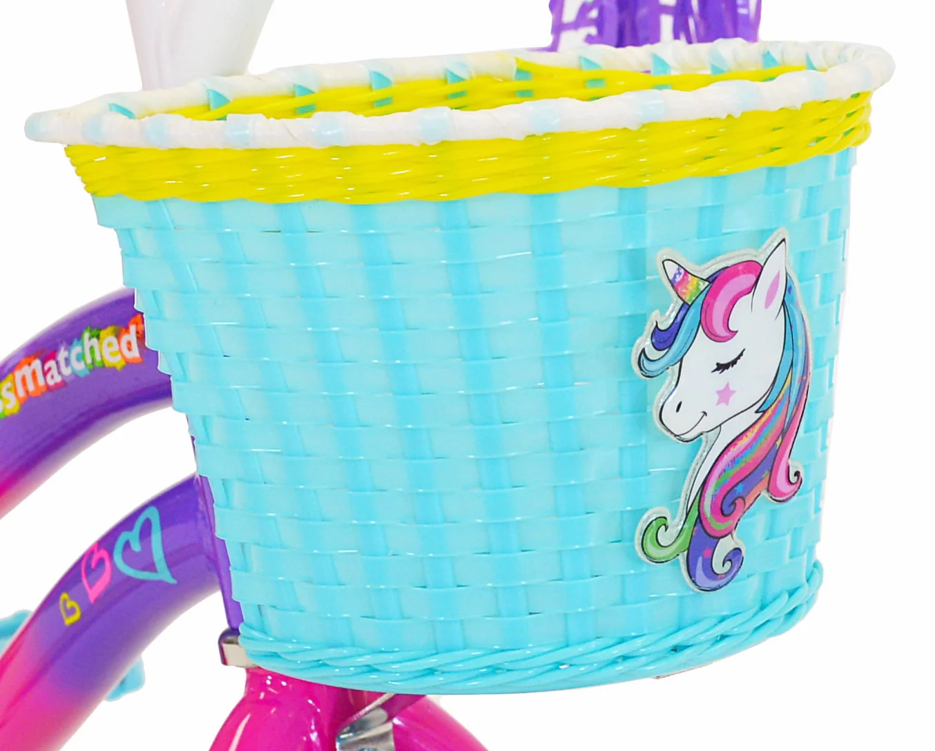 12 in.  Girl's Let You Be You Unicorn, Child's Bicycle, Pink and Purple