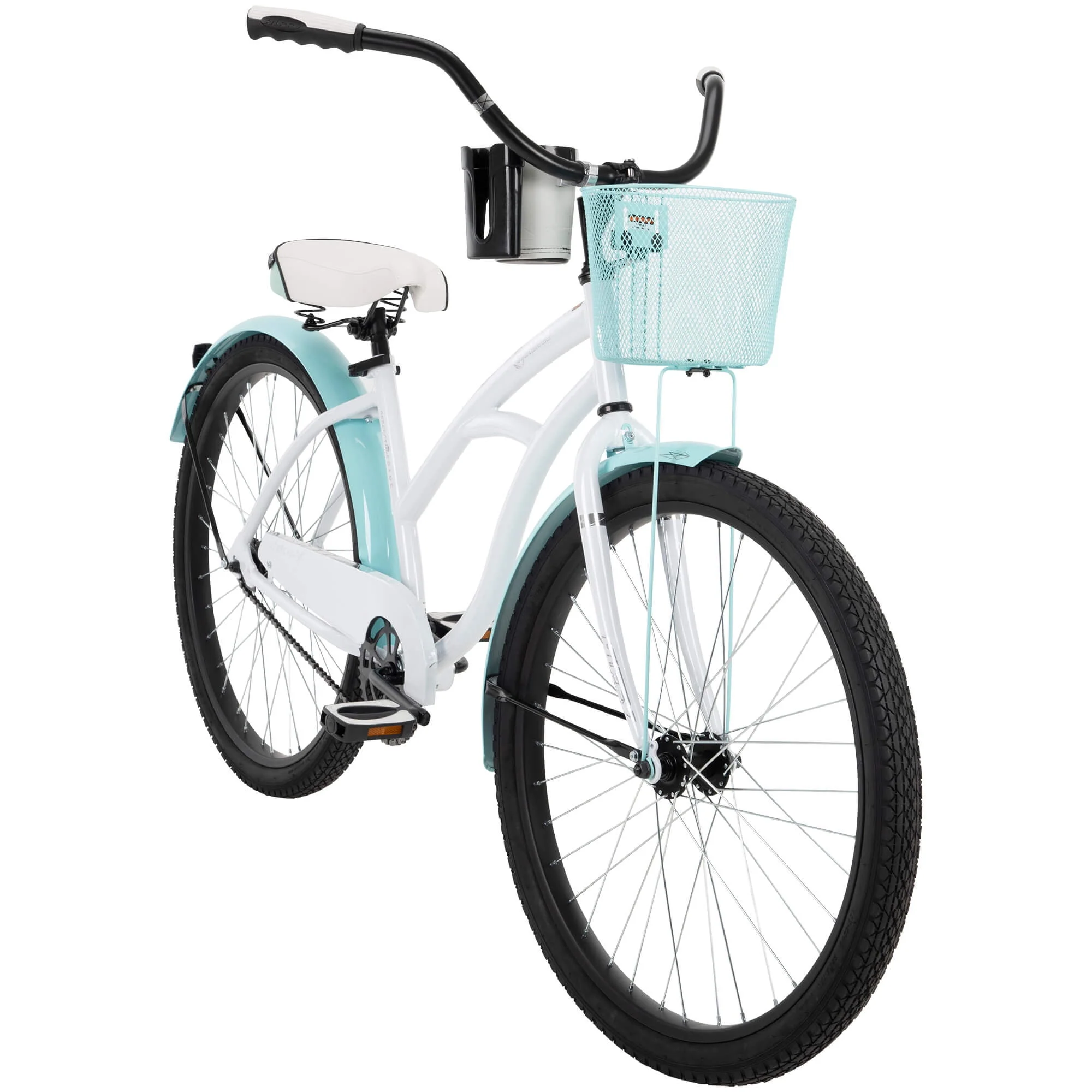 26 In. Carlisle Women's Comfort Cruiser Bike, White