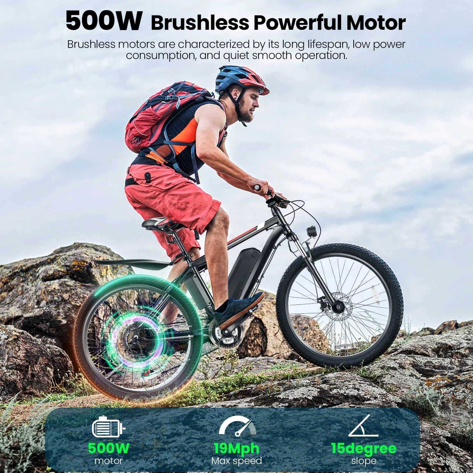 Gocio 500W Electric Bike 26