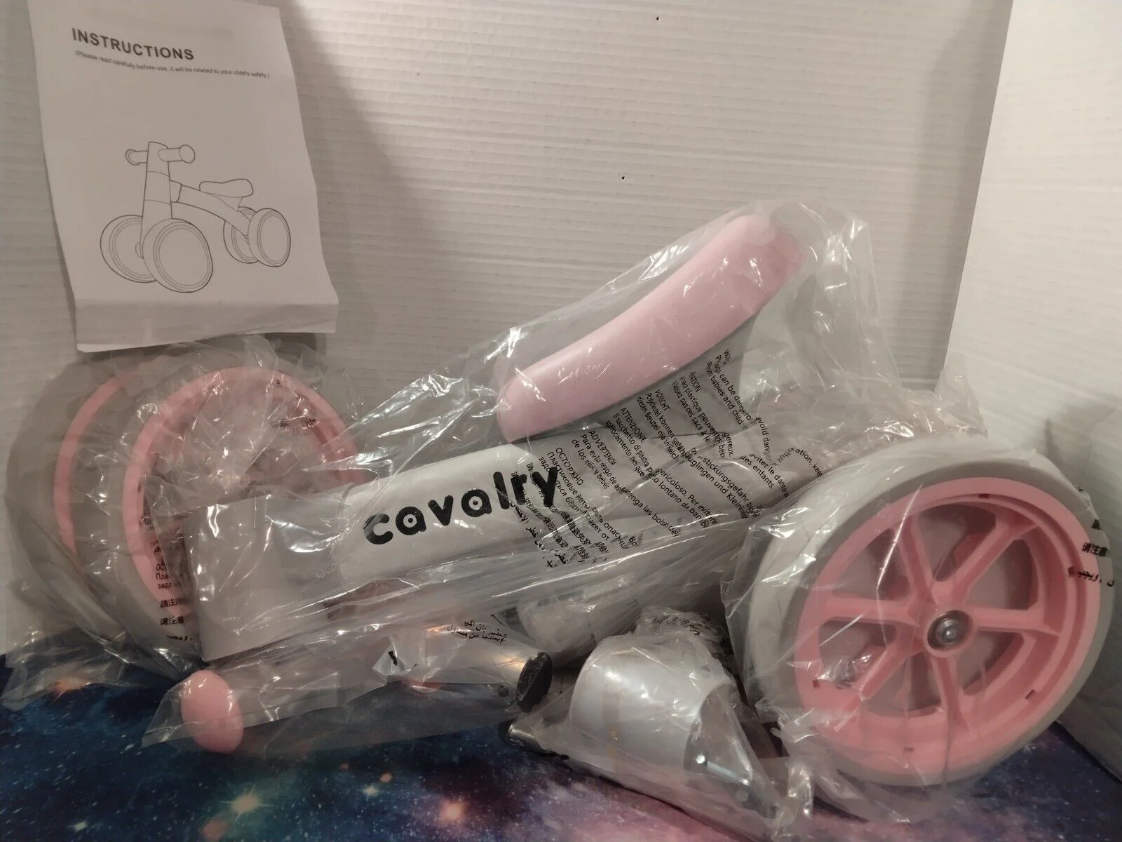 Cavalry Baby Balance Bike 1-3 Year Olds First Birthday Gift Ideal, No Pedal Sile